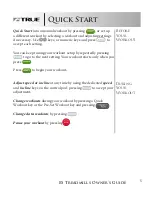 Preview for 5 page of True Fitness Excel ES 7.0 Owner'S Manual