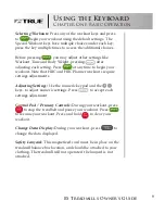 Preview for 9 page of True Fitness Excel ES 7.0 Owner'S Manual