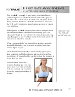 Preview for 17 page of True Fitness Excel ES 7.0 Owner'S Manual