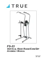 True Fitness FS-23 Assembly Manual preview