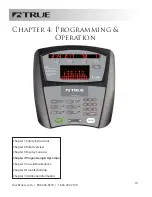 Preview for 10 page of True Fitness PS100 Owner'S Manual