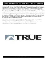 Preview for 3 page of True Fitness TPS100-17 Owner'S Manual