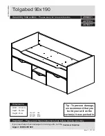 True Furniture Tolgabed Assembly Instructions Manual preview