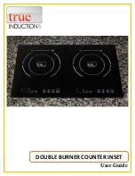 Preview for 1 page of True Induction Double Burner User Manual