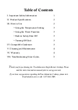 Preview for 2 page of True Induction TI-1B User Manual