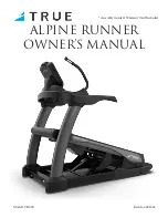 True ALPINE RUNNER Owner'S Manual предпросмотр