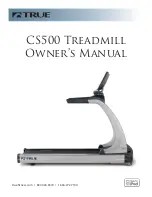 Preview for 1 page of True CS500 Owner'S Manual