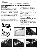 Preview for 8 page of True Dipping Cabinet TDC-47 Installation Manual