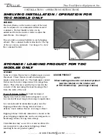 Preview for 12 page of True Dipping Cabinet TDC-47 Installation Manual