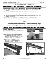 Preview for 17 page of True Dipping Cabinet TDC-47 Installation Manual