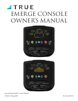 True Emerge LED Owner'S Manual preview