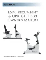 True ES9.0 Recumbent Owner'S Manual preview