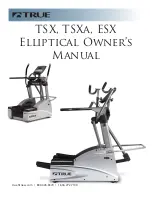 Preview for 1 page of True ESX Owner'S Manual