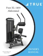 True Fuse XL-1400 Abdominal Owner'S Manual предпросмотр