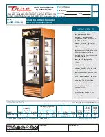 Preview for 1 page of True G4SM-23RL-SI Specifications