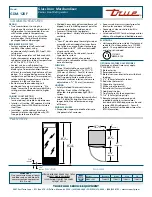 Предварительный просмотр 2 страницы True GDM-12RF Specifications