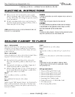 Preview for 13 page of True GDM-23 Installation Manual