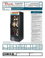 Preview for 1 page of True GDM-23FC-RF Specifications