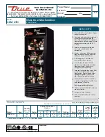 Preview for 1 page of True GDM-23FC Specifications