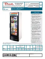 Preview for 1 page of True GDM-23RF Specifications