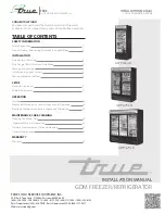 True GDM-26-LD Installation Manual preview