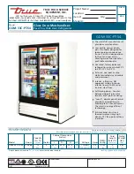 Preview for 1 page of True GDM-33C-PT-54 Specifications