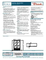 Предварительный просмотр 2 страницы True GDM-33SSL-54 Specifications