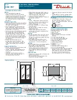 Предварительный просмотр 2 страницы True GDM-35RF Specifications