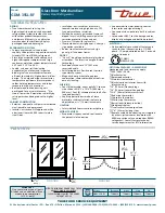 Предварительный просмотр 2 страницы True GDM-35SL-RF Specifications