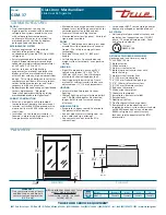 Предварительный просмотр 2 страницы True GDM-37 Specifications