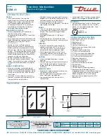 Предварительный просмотр 2 страницы True GDM-41 Specifications