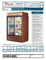 Preview for 1 page of True GDM-47RL Specifications