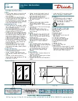 Предварительный просмотр 2 страницы True GDM-49F Specifications