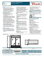 Предварительный просмотр 2 страницы True GDM-61 Specifications