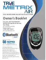 Предварительный просмотр 1 страницы True METRIX AIR Owner'S Booklet