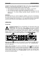 Preview for 8 page of True PRECISION 8 Operation Manual