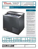 Preview for 1 page of True T-36-GC Specifications