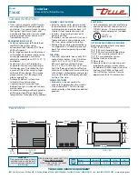 Предварительный просмотр 2 страницы True T-36-GC Specifications