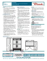 Предварительный просмотр 2 страницы True T-49DT-4 Specifications