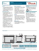 Предварительный просмотр 2 страницы True T-50-GC-S Specifications