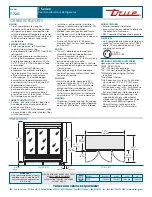 Предварительный просмотр 2 страницы True T-72G Specifications