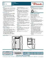 Preview for 2 page of True TA1F-1S Specifications