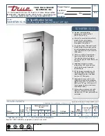 True TA1HRT89-1S-1S Specifications preview