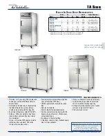 Preview for 1 page of True TA1R-1S Specifications