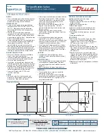 Предварительный просмотр 2 страницы True TA2HPT-2S-2S Specifications