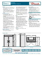 Предварительный просмотр 2 страницы True TA2RRI89-2S Specifications