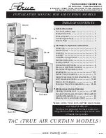 True TAC-30 Installation Manual preview