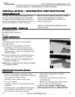 Preview for 6 page of True TBB-2 Installation Manual