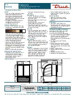 Предварительный просмотр 2 страницы True TCGD-36 Specifications