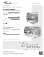 Preview for 1 page of True TCGG-36-LD Installation Manual